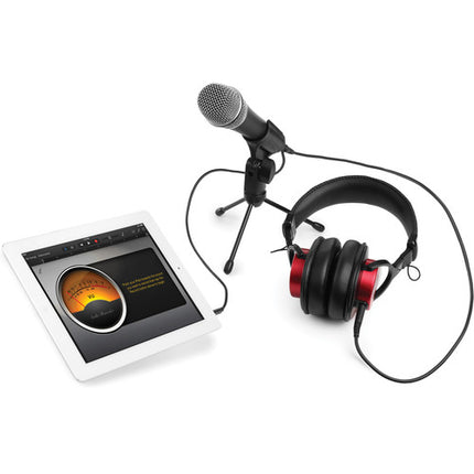 Polsen HH-IC Micrófono de Condensador Mano con Auriculares y Adaptador USB Tipo C 6 pies Cable