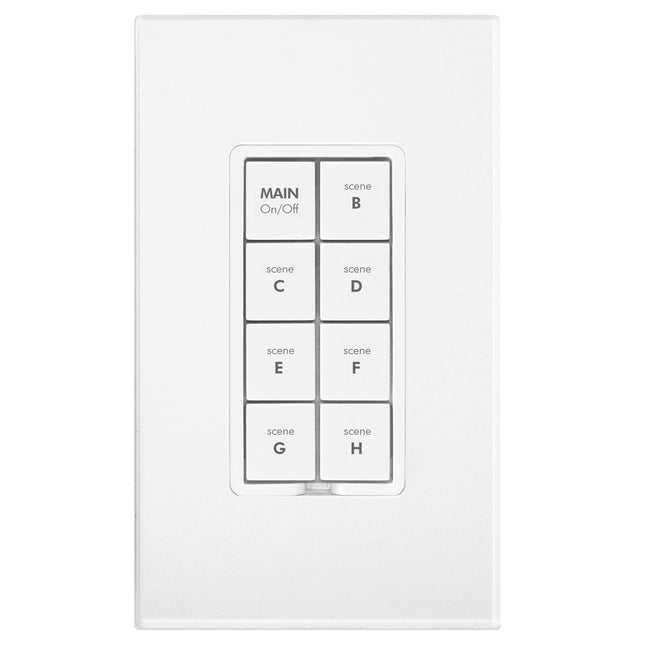 Insteon 8 Botones Teclado Regulador Blanco Doble Banda Control App