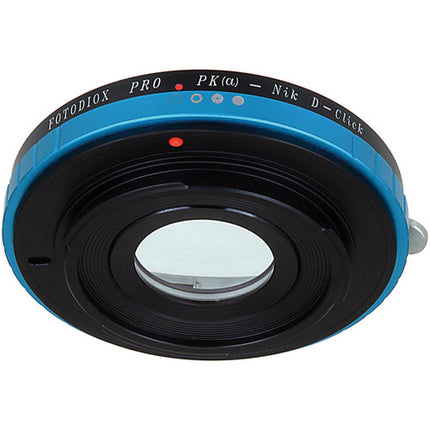 FotodioX Pro Adaptador de Montura para Lente Pentax K a Nikon F 1.4x con Control de Iris
