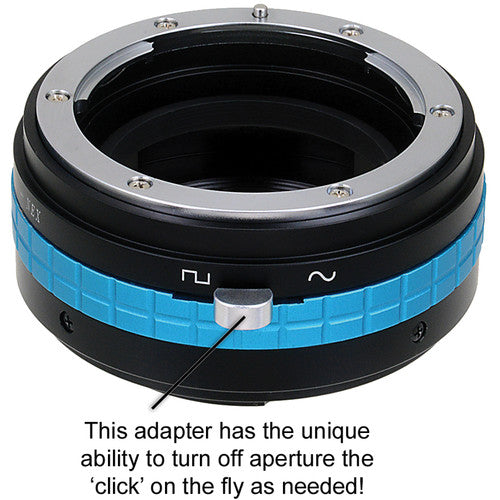 FotodioX Adaptador montura Nikon F G-Type a Sony E con anillo de apertura