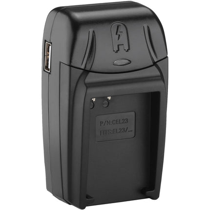 Watson Compact Cargador AC DC para batería EN-EL23 con adaptador coche y Euro plug