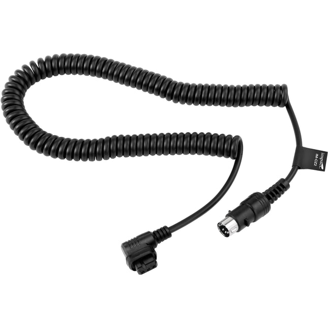 Impact CZ2 HV Cable de alimentación bloqueable para flash Canon Longitud extendida 9.2 pies Compatible con baterías LiteTrek Bolt Quantum