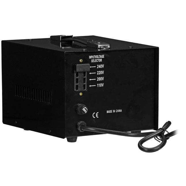 Sevenstar ST-1000 Transformador Elevador y Reductor De Voltaje 1000W Con Adaptador US Y Fusibles Repuestos