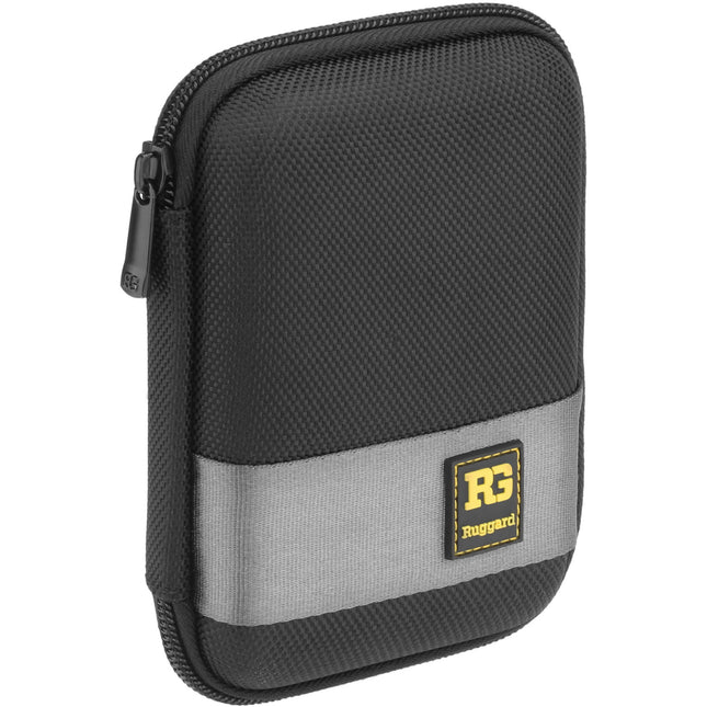 Ruggard HCY-PVB Funda rígida para disco duro portátil con interior de tela suave y bolsillo para accesorios