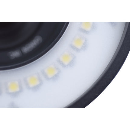 Kaiser KR 90 Aro de Luz LED 30 Lámparas 5500K 2 Horas Batería Recargable Kit Adaptadores
