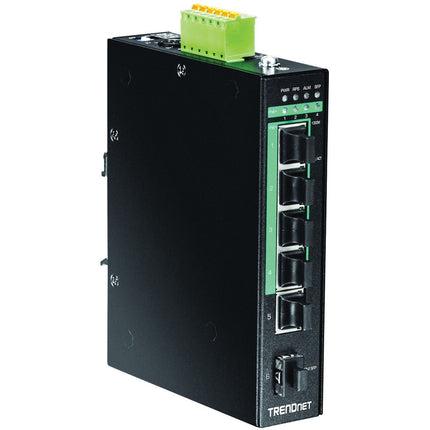 TRENDnet Switch Industrial Gigabit PoE+ 5 Puertos 120W DIN-Rail