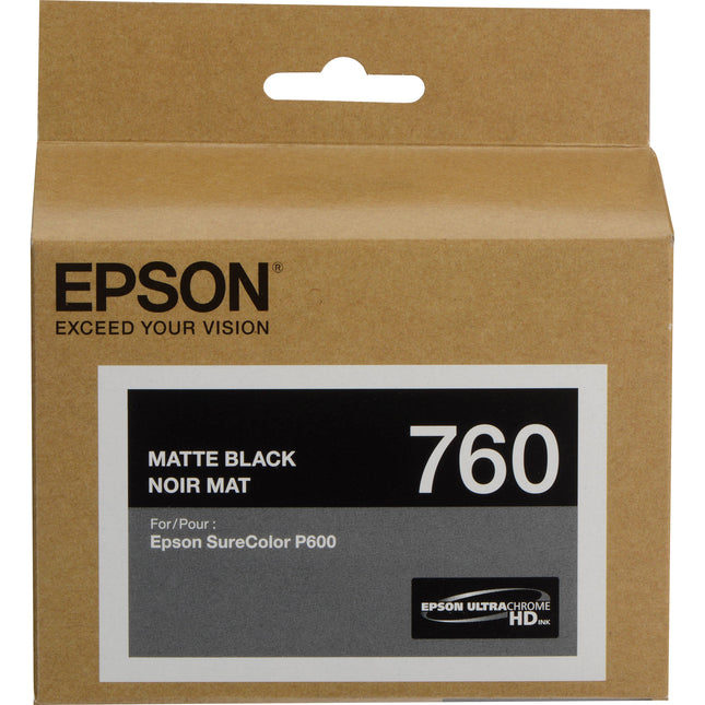 Epson T760 Cartucho de Tinta Ultrachrome HD Negro Mate 25.9 ml para SureColor P600