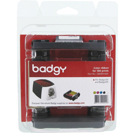 Evolis YMCKO Cinta de Color para Impresoras Badgy100 Badgy200 100 tarjetas