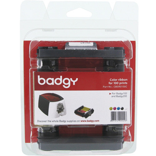 Evolis YMCKO Cinta de Color para Impresoras Badgy100 Badgy200 100 tarjetas