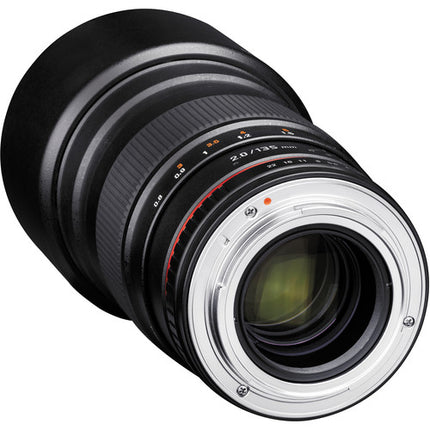 Rokinon 135mm f 2.0 ED UMC Lente Canon EF Montura Full Frame 77mm