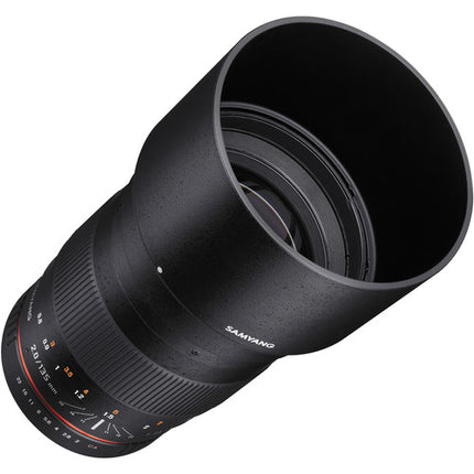 Samyang 135mm f/2.0 ED UMC Lente para Montura Canon EF f/2 a 22 77mm