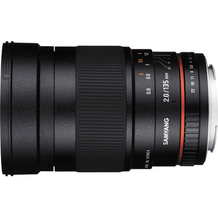 Samyang 135mm f 2 0 ED UMC Lente para Fujifilm X Montura APS C 77mm