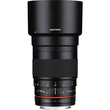 Samyang 135mm f/2.0 ED UMC Lente para Montura Canon EF f/2 a 22 77mm