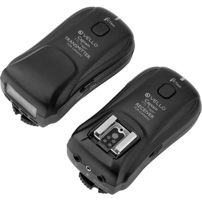 Vello FreeWave Captain Sistema de Disparo TTL Inalámbrico para Canon Alcance 300 Pies 4 Canales