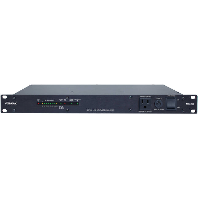 Furman M-8x AR Regulador de Voltaje con 9 Salidas y Medidor Doble Color