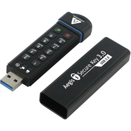 Apricorn 30GB Aegis Secure Key Unidad USB 3.0 con cifrado AES 256-Bit y resistente al agua IP68