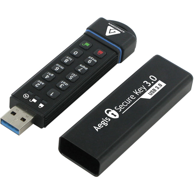 Apricorn 30GB Aegis Secure Key Unidad USB 3.0 con cifrado AES 256-Bit y resistente al agua IP68