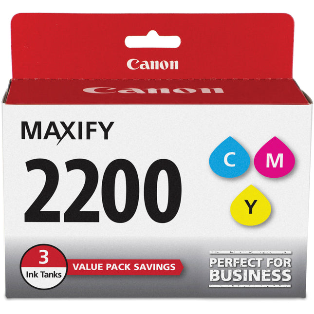 Canon PGI-2200 CMY Pack de Tintas Pigmentadas para MAXIFY MB5020 5320 iB4020
