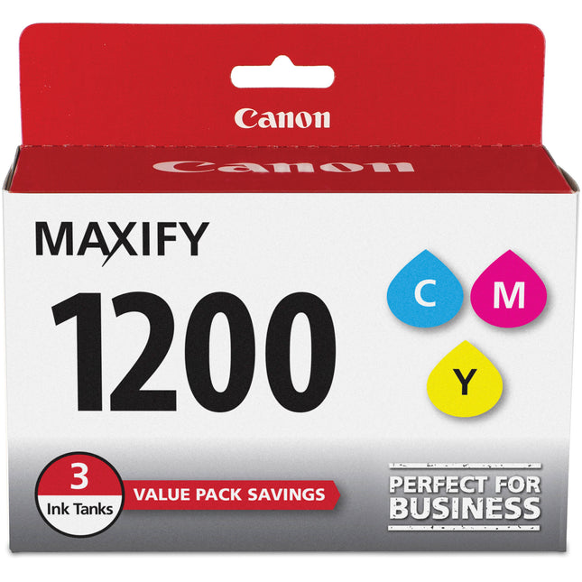 Canon PGI-1200 CMY Pack de Tintas Pigmentadas para Impresoras MAXIFY MB2020 y MB2320