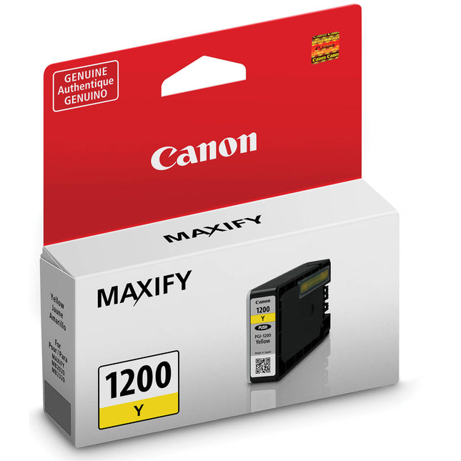 Cartucho de tinta amarilla Canon PGI-1200 para impresoras MAXIFY MB2020 rendimiento 312 páginas