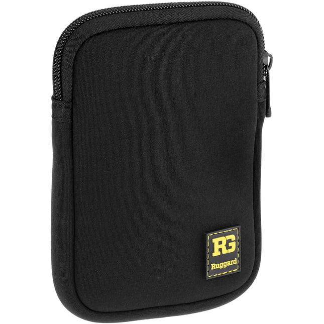 Funda Ruggard Neopreno para Discos Duros Portátiles con Bolsillo Exterior y Cierre con Cremallera