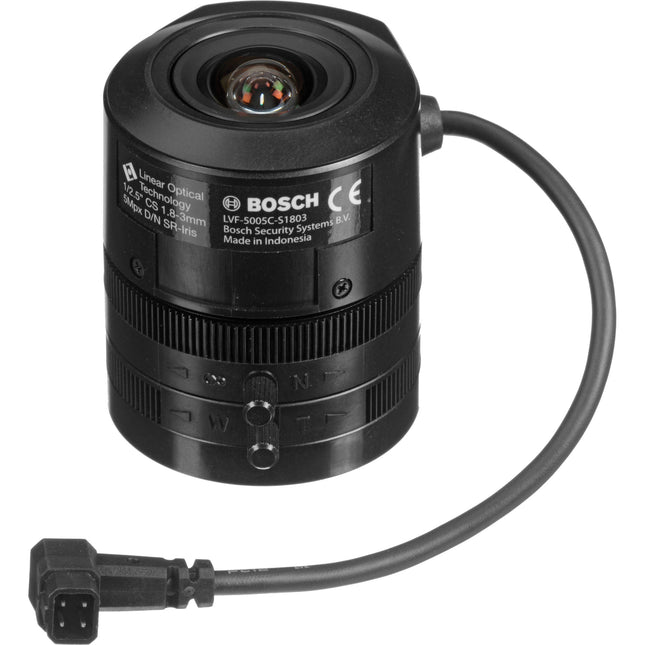 Bosch Objetivo Varifocal CS-Mount 1.8-3mm 5MP Alta Resolución