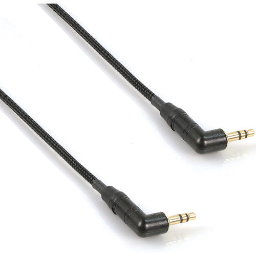 Remote Audio Cable stereo 3.5mm ángulo recto 2 pies Mogami trenzado