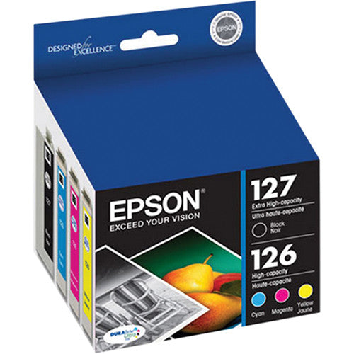 Epson 126 127 Cartuchos de Tinta Combo Pack Alta Capacidad DURABrite