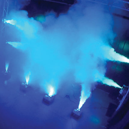 ADJ Fog Fury Jett Máquina de Humo RGBA LED 25 pies 20000 ft³/min con Control Remoto inalámbrico