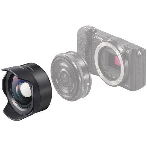 Sony Ultra Wide Converter para lentes Alpha E-Mount con estuche y capsulas