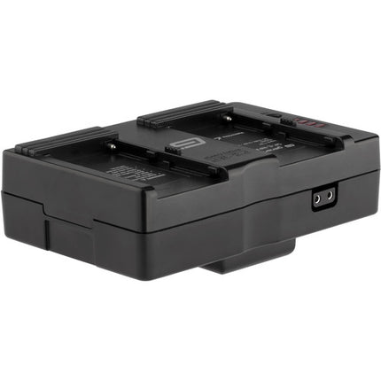 Genaray Spectro LED Adaptador Dual de Batería Sony NP-F para Montura Gold con Medidor y Fusibles