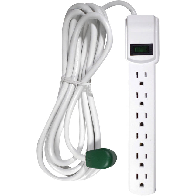 GoGreen Power Protector de Sobretensión 6 Enchufes 15A 250 Julios Blanco