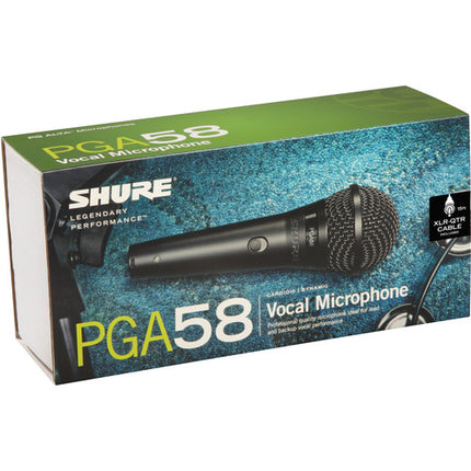 Shure PGA58-QTR Micrófono Cardioide Dinámico Vocal Con Interruptor On/Off