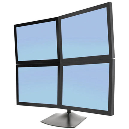 Ergotron DS100 Soporte de Escritorio para Cuatro Monitores con Poste de 28"