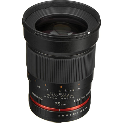 Samyang 35mm f/1.4 AS UMC objetivo para Canon EF apertura f/1.4-22 y enfoque manual