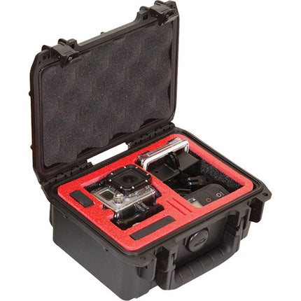 SKB iSeries 0705-3 Case Impermeable para GoPro con Espuma Personalizada y Compartimento de Accesorios