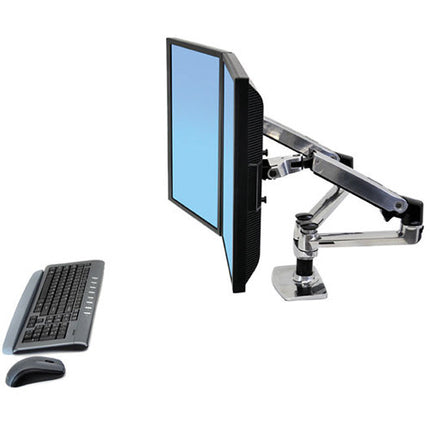 Ergotron LX Soporte de Escritorio Doble para Monitores 25" Extensión 13" Elevación
