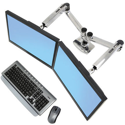 Ergotron LX Soporte de Escritorio Doble para Monitores 25" Extensión 13" Elevación