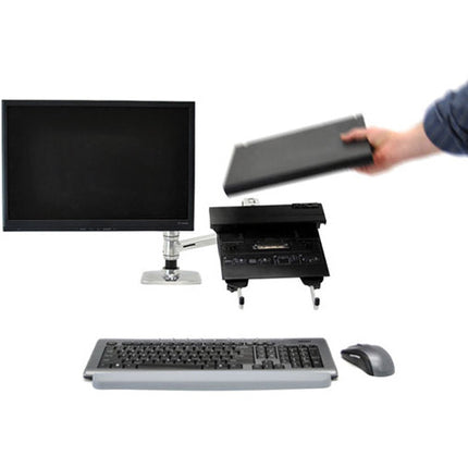 Ergotron LX Brazo Apilable Dual para Pantallas hasta 24" 13" Elevación