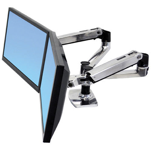 Ergotron LX Soporte de Escritorio Doble para Monitores 25" Extensión 13" Elevación