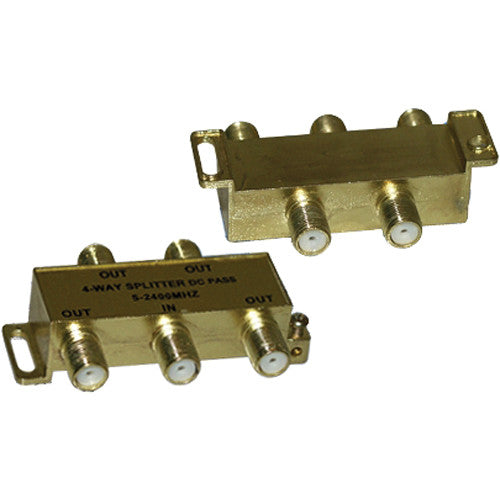 Tera Grand Divisor de Cable Coaxial F-Type 4 Salidas 5-2400 MHz