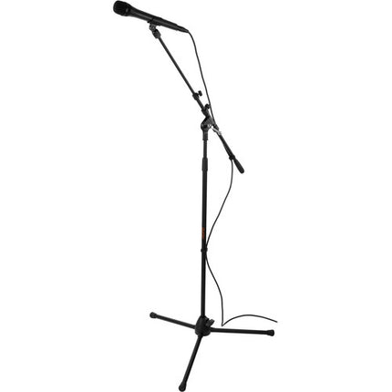 Shure Beta 58A Micrófono Vocal Dinámico con Soporte Trípode y Cable XLR 7.6 m