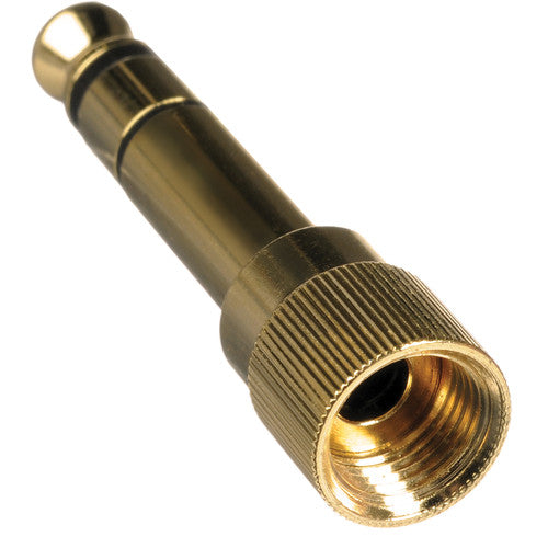 Pearstone Adaptador de 3.5mm a 1/4" con Conector Rosca Chapado en Oro
