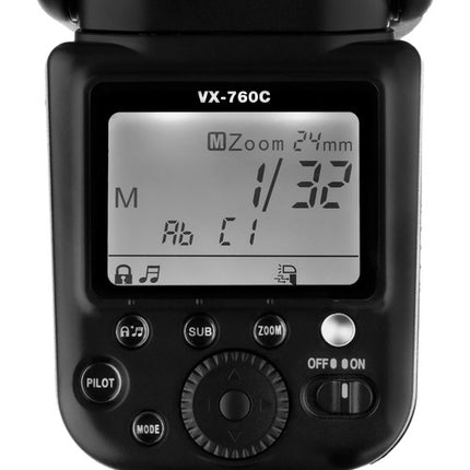 Bolt VX-760C Flash Inalámbrico TTL para Cámaras Canon Potente y Versátil