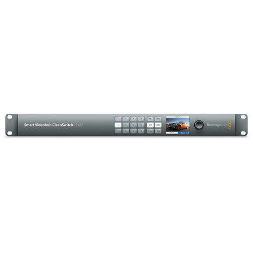 Blackmagic Design Smart Videohub CleanSwitch 12x12 6G-SDI con enrutador y sincronizador de cuadros