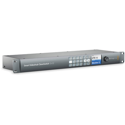 Blackmagic Design Smart Videohub CleanSwitch 12x12 6G-SDI con enrutador y sincronizador de cuadros