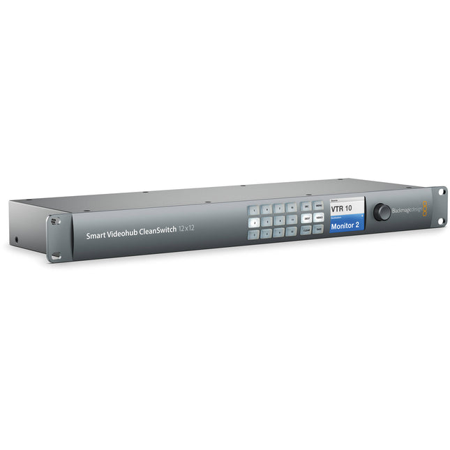 Blackmagic Design Smart Videohub CleanSwitch 12x12 6G-SDI con enrutador y sincronizador de cuadros