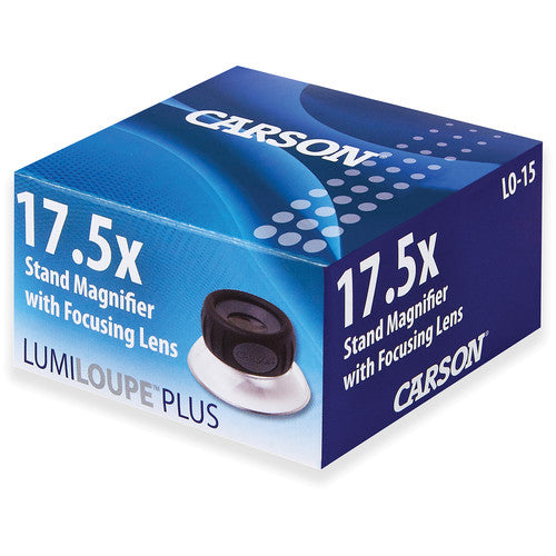 Carson LO-15 Lupa de Pie con Aumento 17.5x Lentes Duales Acrílico