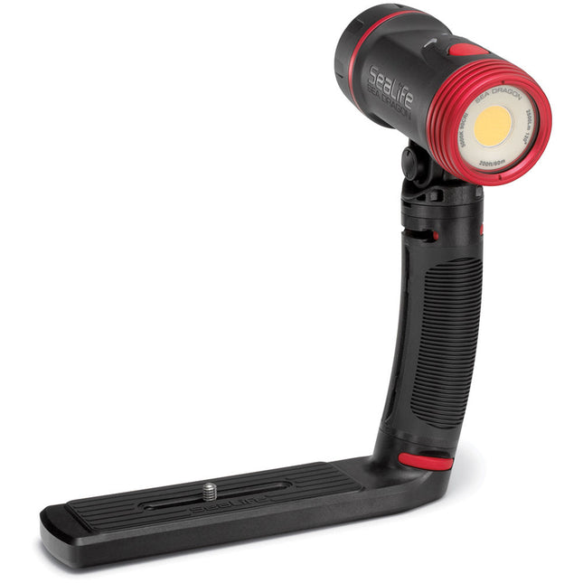 SeaLife Sea Dragon 2500 Luz LED de Buceo 2500 lúmenes 200 pies resistencia con bandeja y empuñadura