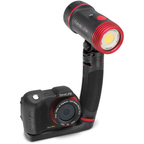 SeaLife Sea Dragon 2500 Luz LED de Buceo 2500 lúmenes 200 pies resistencia con bandeja y empuñadura